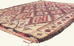 The Sacred Covenant: A Vintage Beni Ourain Moroccan Masterpiece of Protection