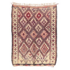 The Sacred Covenant: A Vintage Beni Ourain Moroccan Masterpiece of Protection
