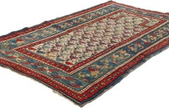 The Sacred Garden: Late 19th Century Caucasian Shirvan Prayer Rug of Devotion