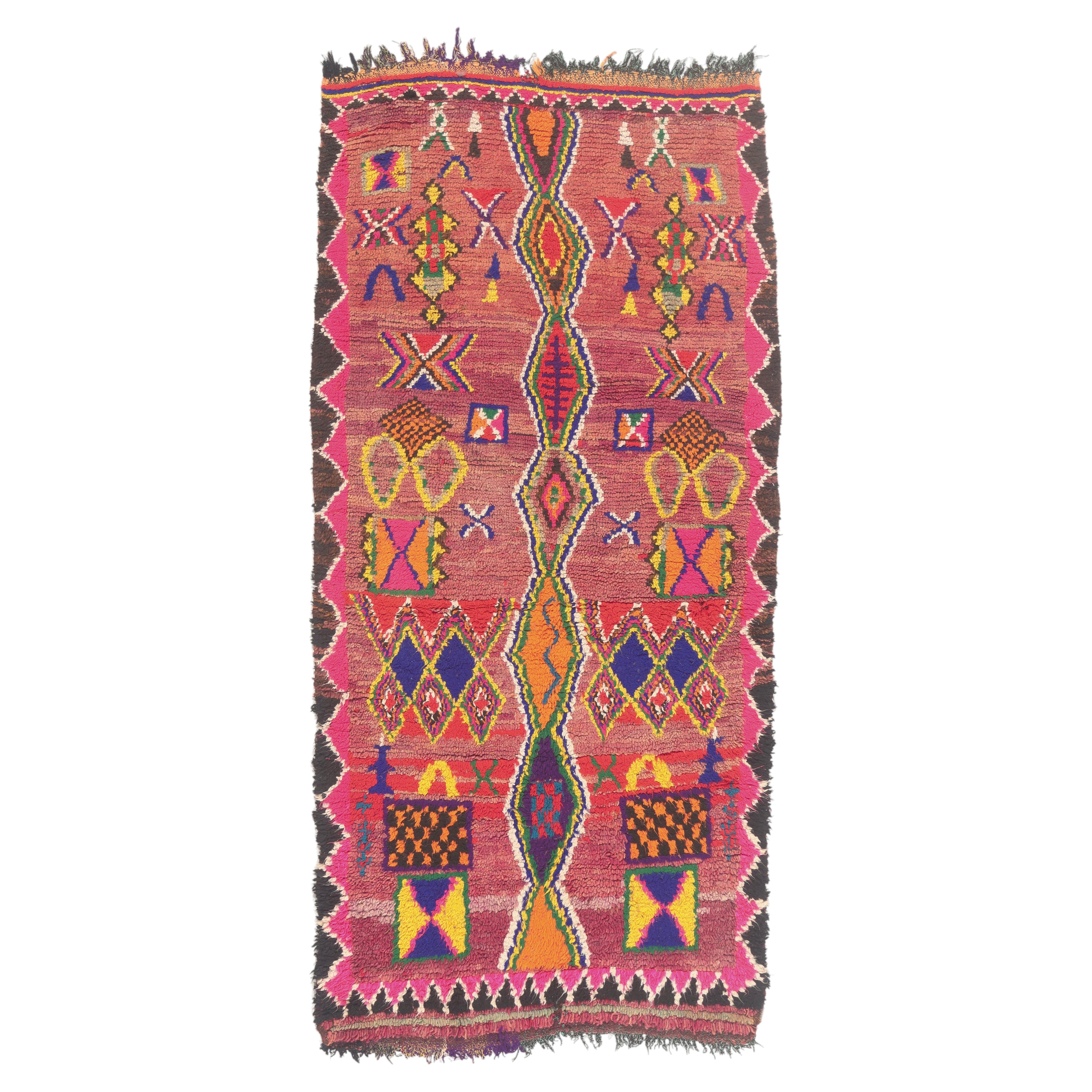 The Sacred Lineage: A Vintage Boujad Moroccan Masterpiece of Bohemian Splendor
