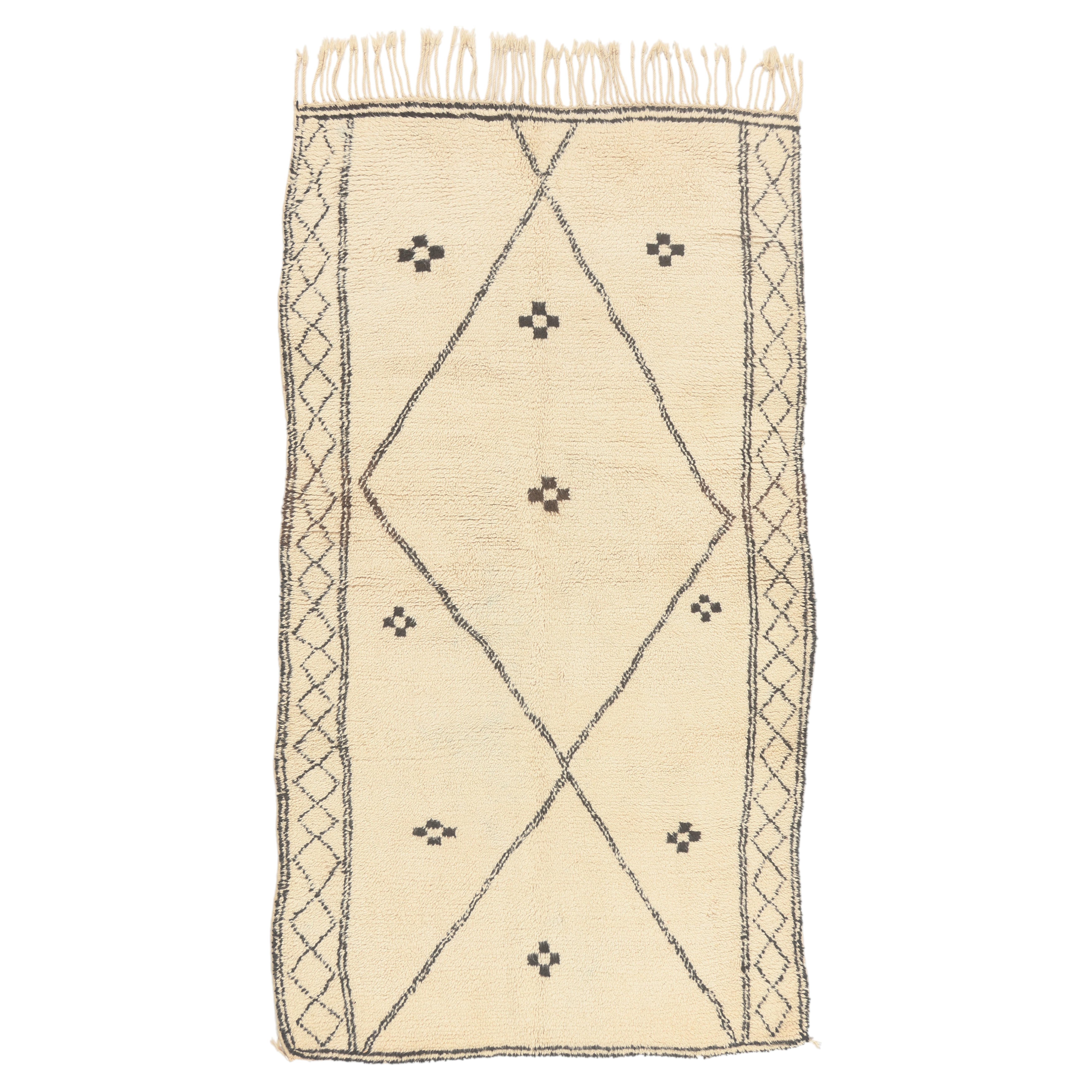 The Sacred Threshold: Vintage Azilal Moroccan Masterpiece of Enduring Blessings For Sale