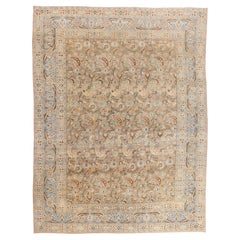 The Safavid Reverie: An Antique Persian Mashhad Masterpiece of Arcadian Grace