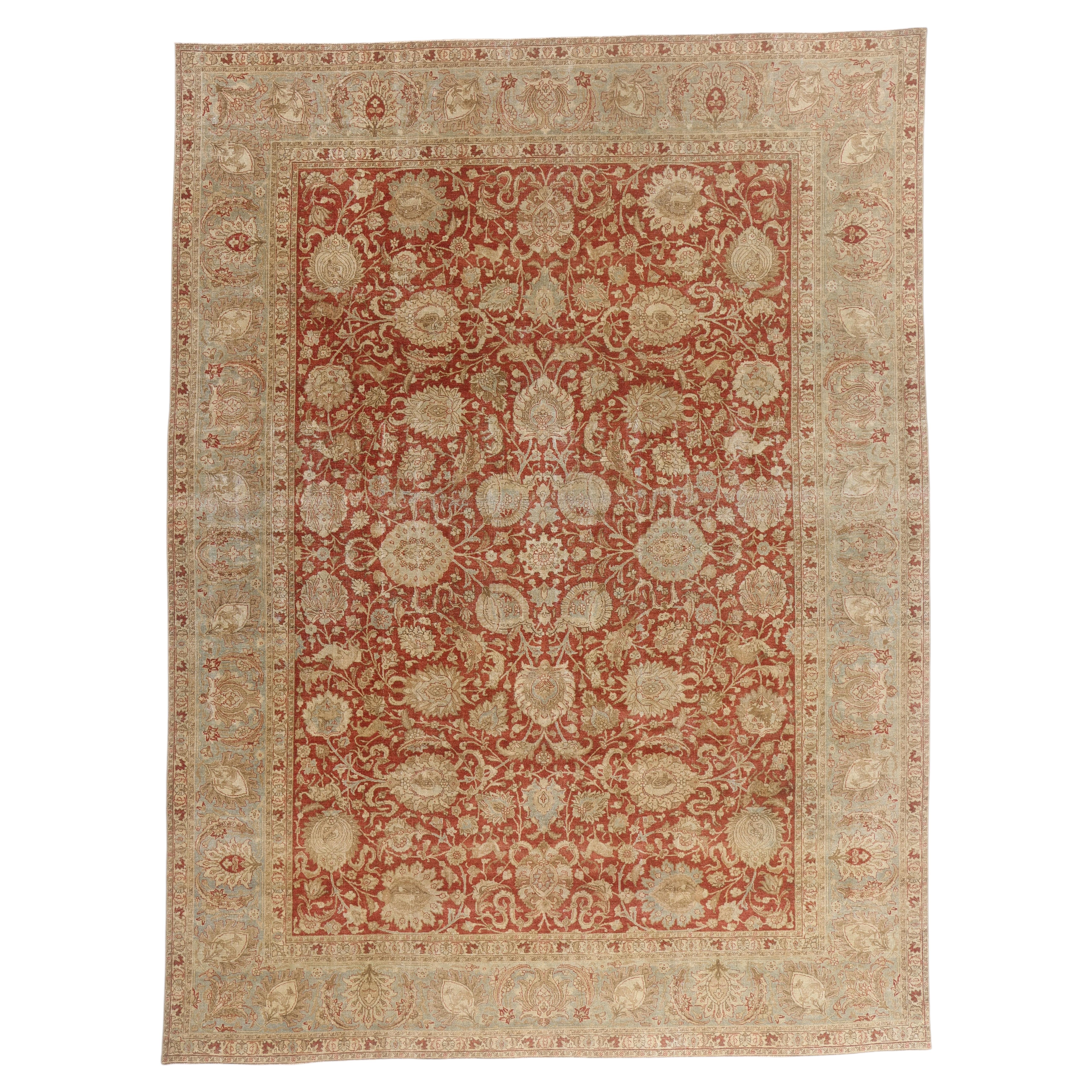 The Safavid Splendor: An Antique Persian Tabriz Masterpiece of Refinement For Sale