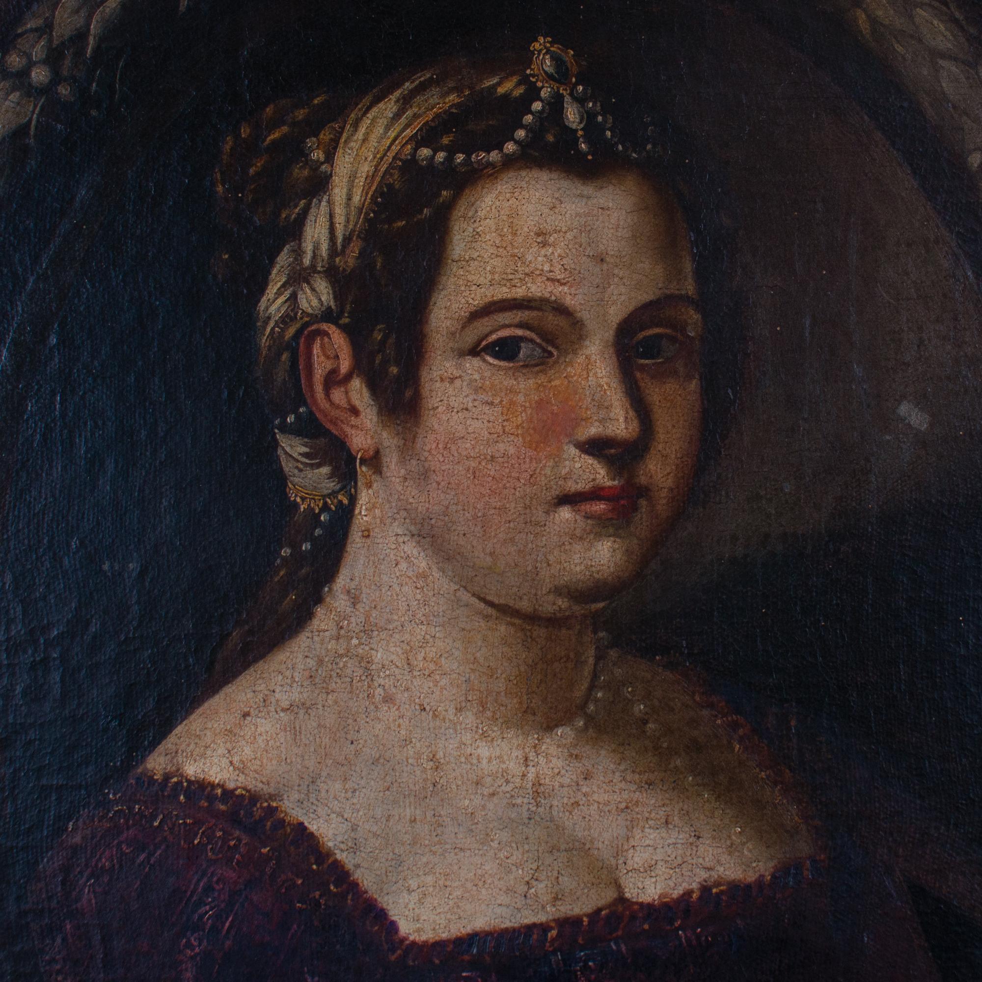Début du XVIIIe siècle The Samian Sibyl, École italienne, C.C. 1700 en vente
