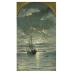 Antique "The San Carlos" Original Painting by William Alexander Coulter