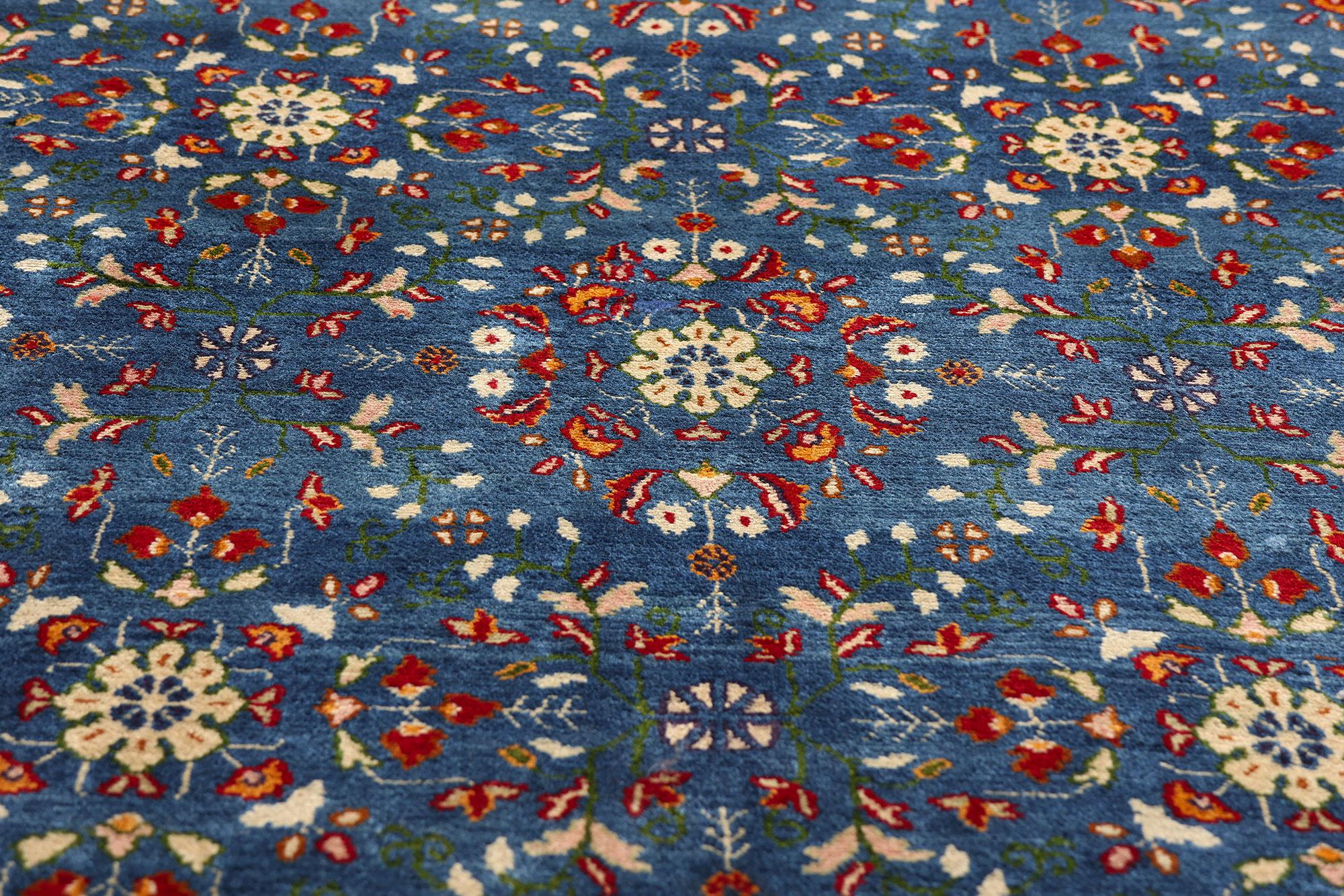 El Jardín de Zafiro: Una obra maestra del Jorasán persa de nobleza intemporal Anudado a mano en venta