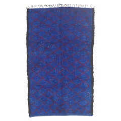 The Sapphire Sanctuary: A Vintage Beni M'Guild Moroccan Masterpiece of Harmony