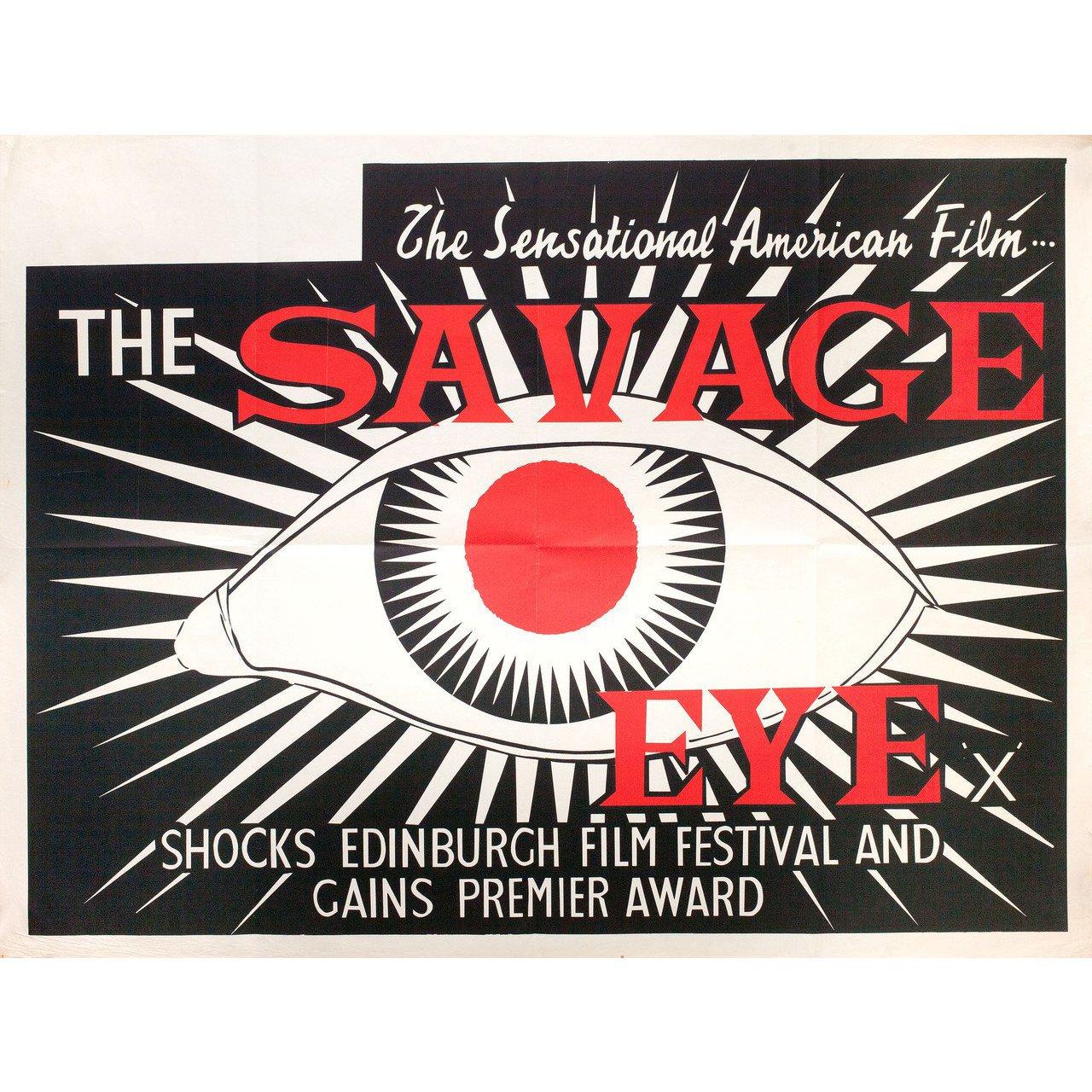 Original 1960 British quad poster for. Very good-fine condition, folded. Many original posters were issued folded or were subsequently folded. Please note: the size is stated in inches and the actual size can vary by an inch or more.
 