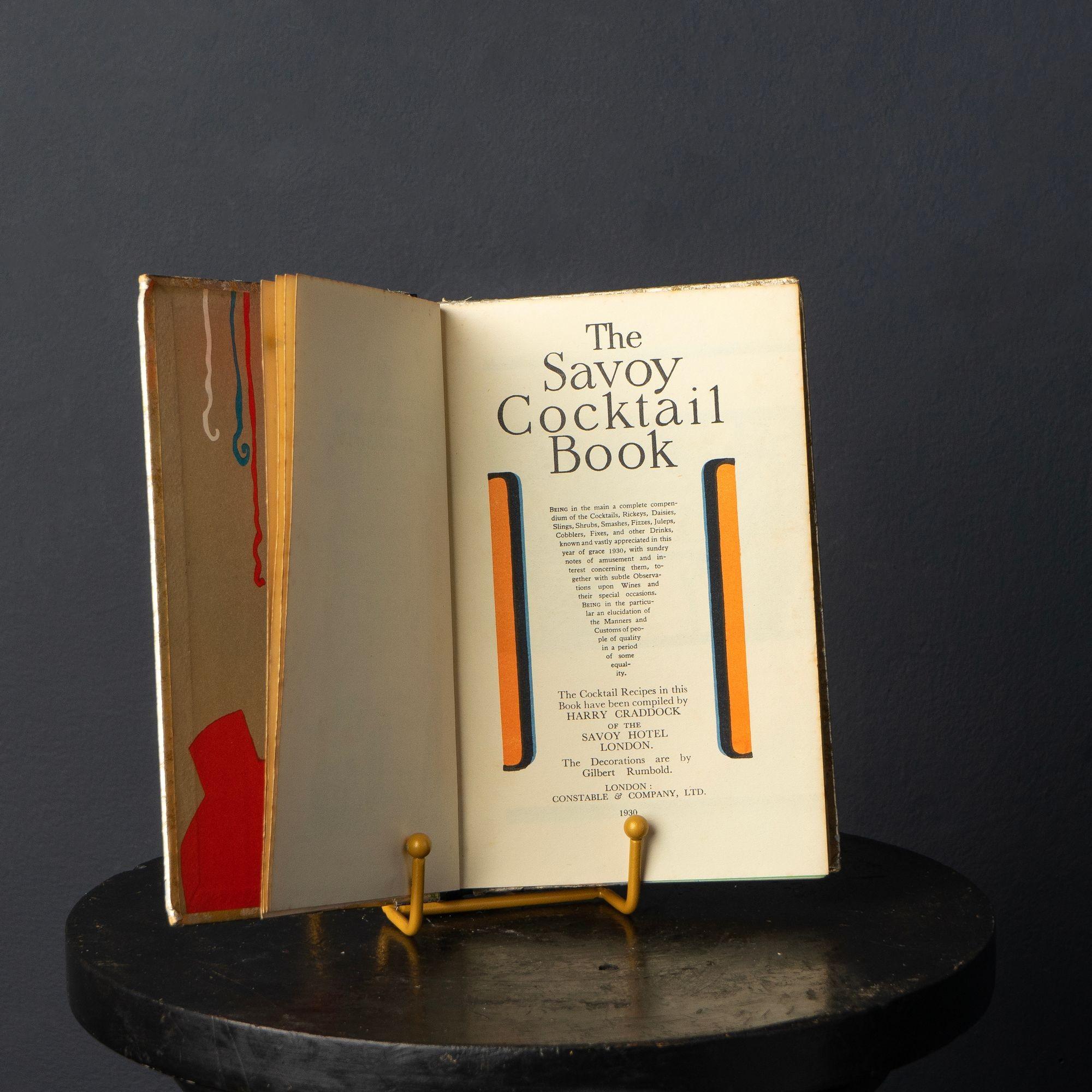 British The savoy cocktail book by harry craddock, first edition 1930
