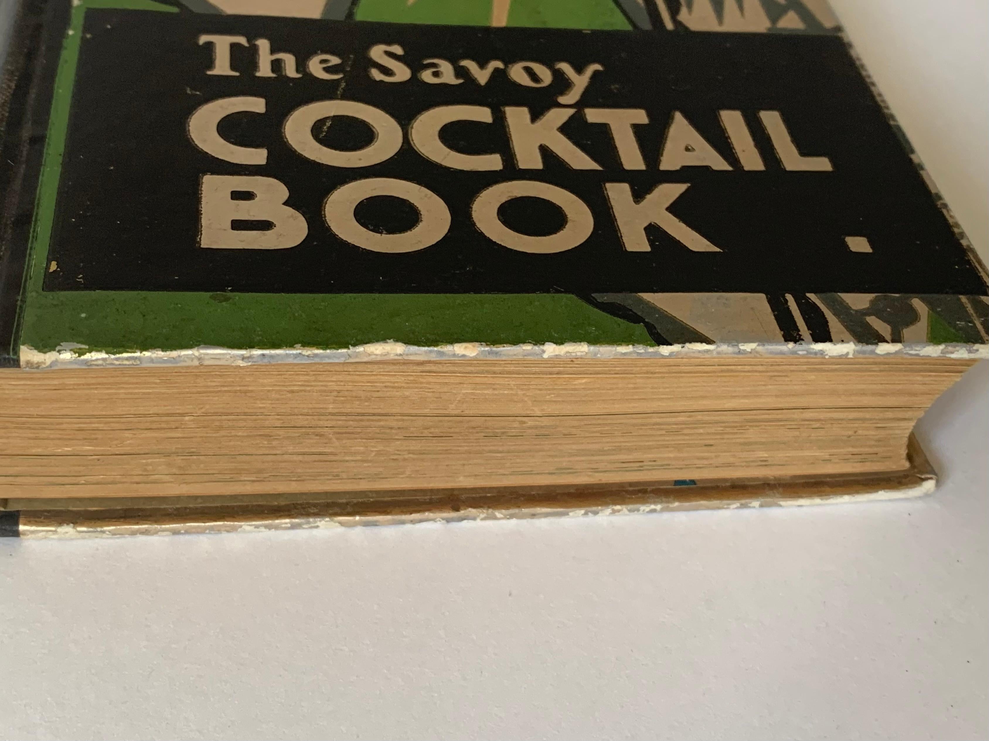 The Savoy Cocktail Book Cradock Harry London Constable  8° Illustré orig. en vente 7