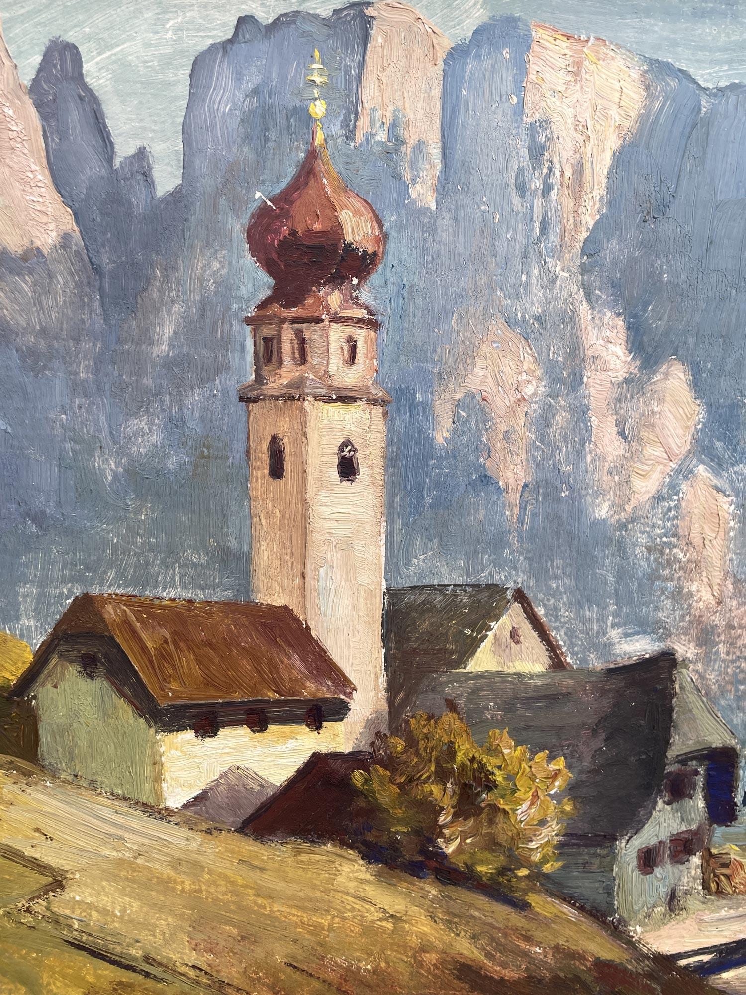 The „Sciliar“ – Northern Italy Dolomiten, Öl auf Leinwand, Gemälde im Angebot 3