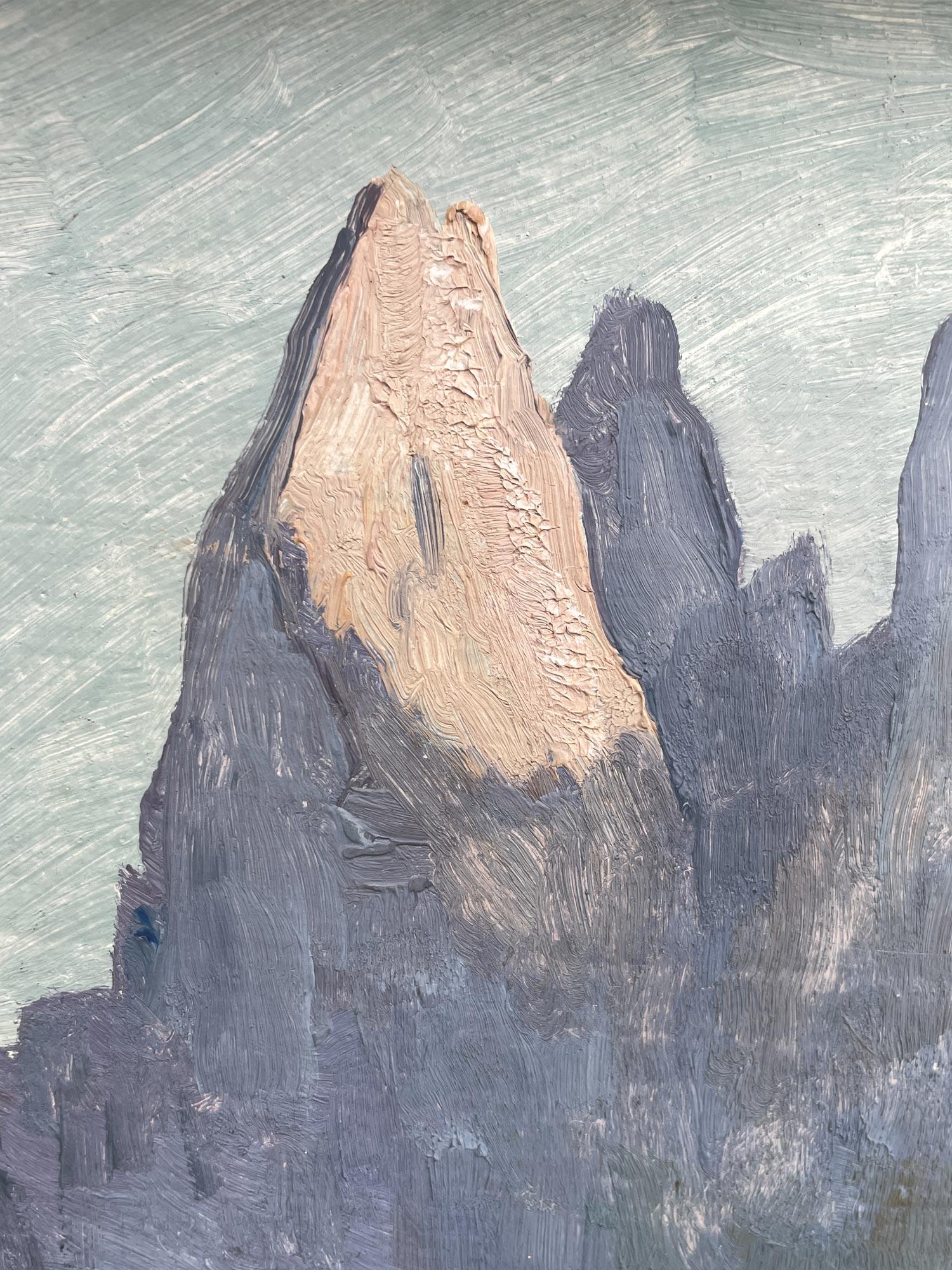 The „Sciliar“ – Northern Italy Dolomiten, Öl auf Leinwand, Gemälde im Angebot 6