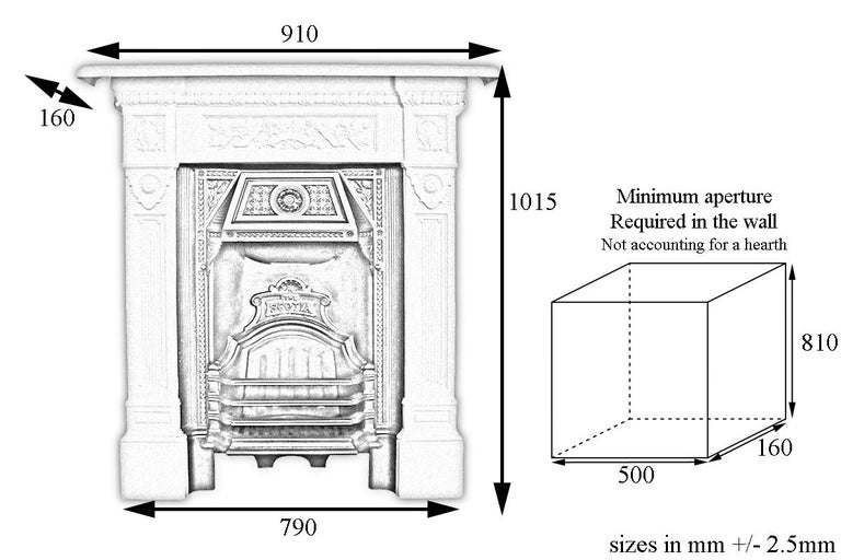 'The Scotia' a Reclaimed Late Victorian Cast Iron Fireplace at 1stDibs
