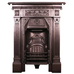 Antique The Scotia a reclaimed late Victorian cast iron fireplace