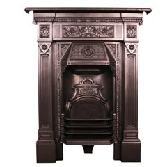 Antique 'The Scotia' a Reclaimed Late Victorian Cast Iron Fireplace