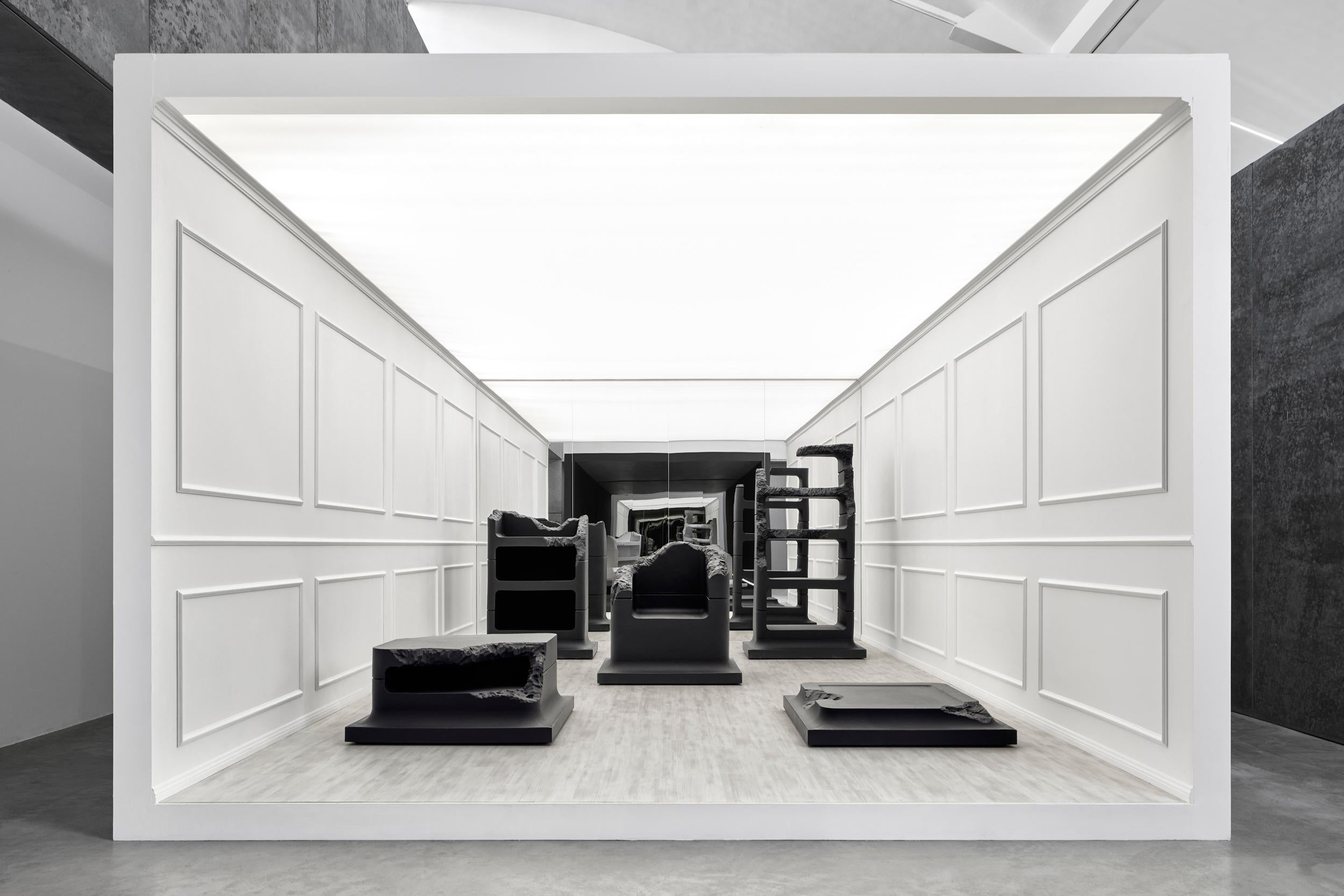 Contemporary The Sculpted Series Bookshelf Black by Gufram, Snarkitecture For Sale