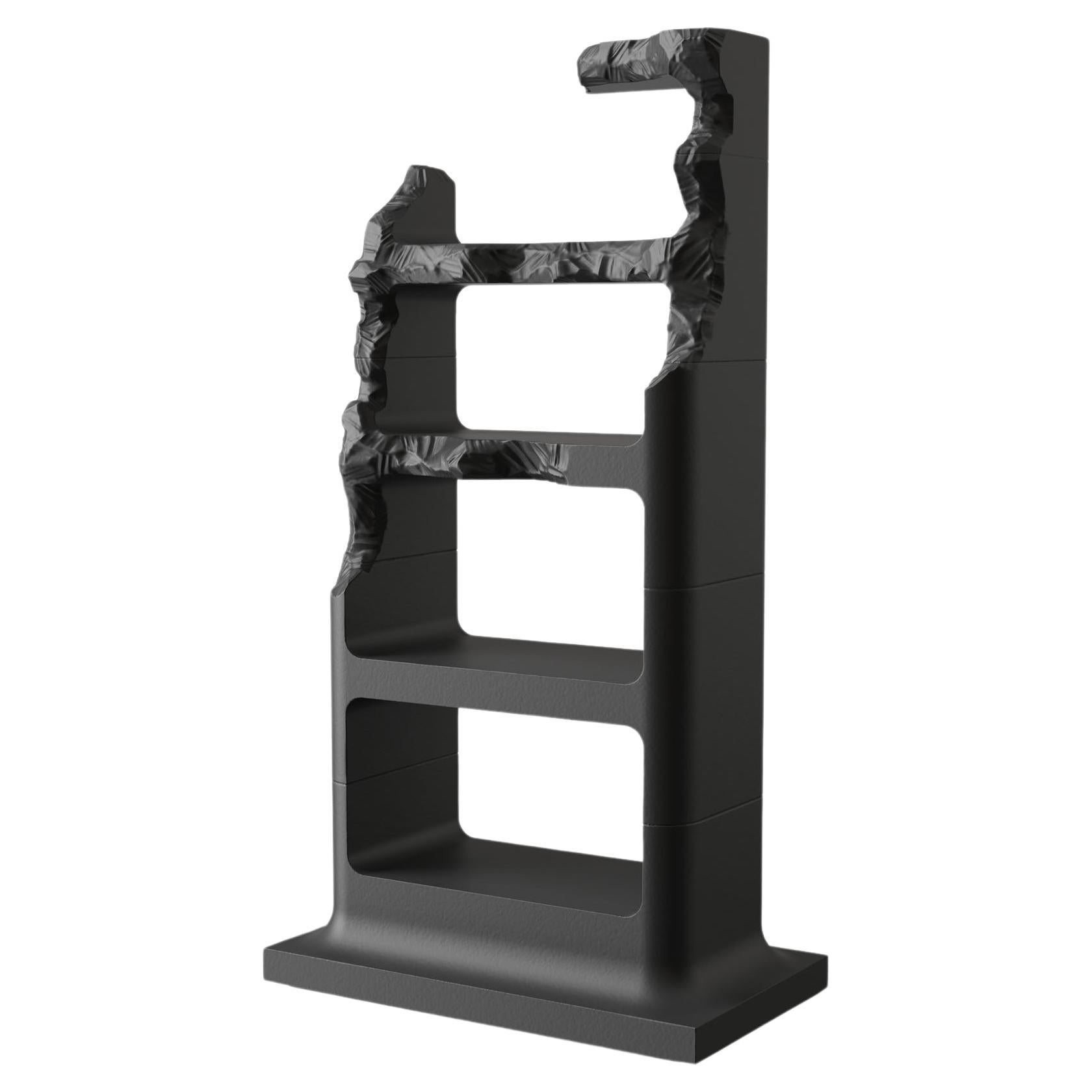 The Sculpted Series Bookshelf Black by Gufram, Snarkitecture For Sale