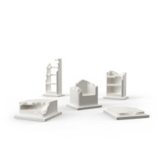 Estantería Serie Esculpida Blanco de Gufram, Snarkitecture