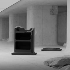 The Sculpted Series Low Table Black by Gufram, Snarkitecture