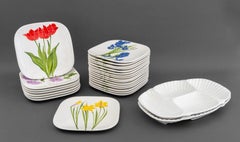 The Sea Gull Painted Ceramic Tableware, 26 Pcs.