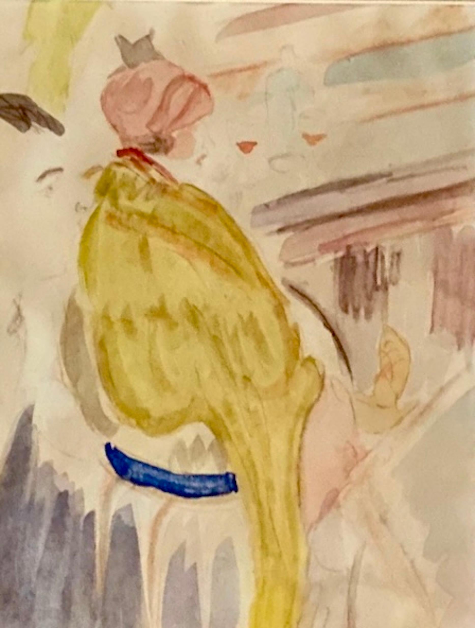 „ „Die sitzende Frau““ von Albert Andre im Zustand „Gut“ im Angebot in Wiscasset, ME
