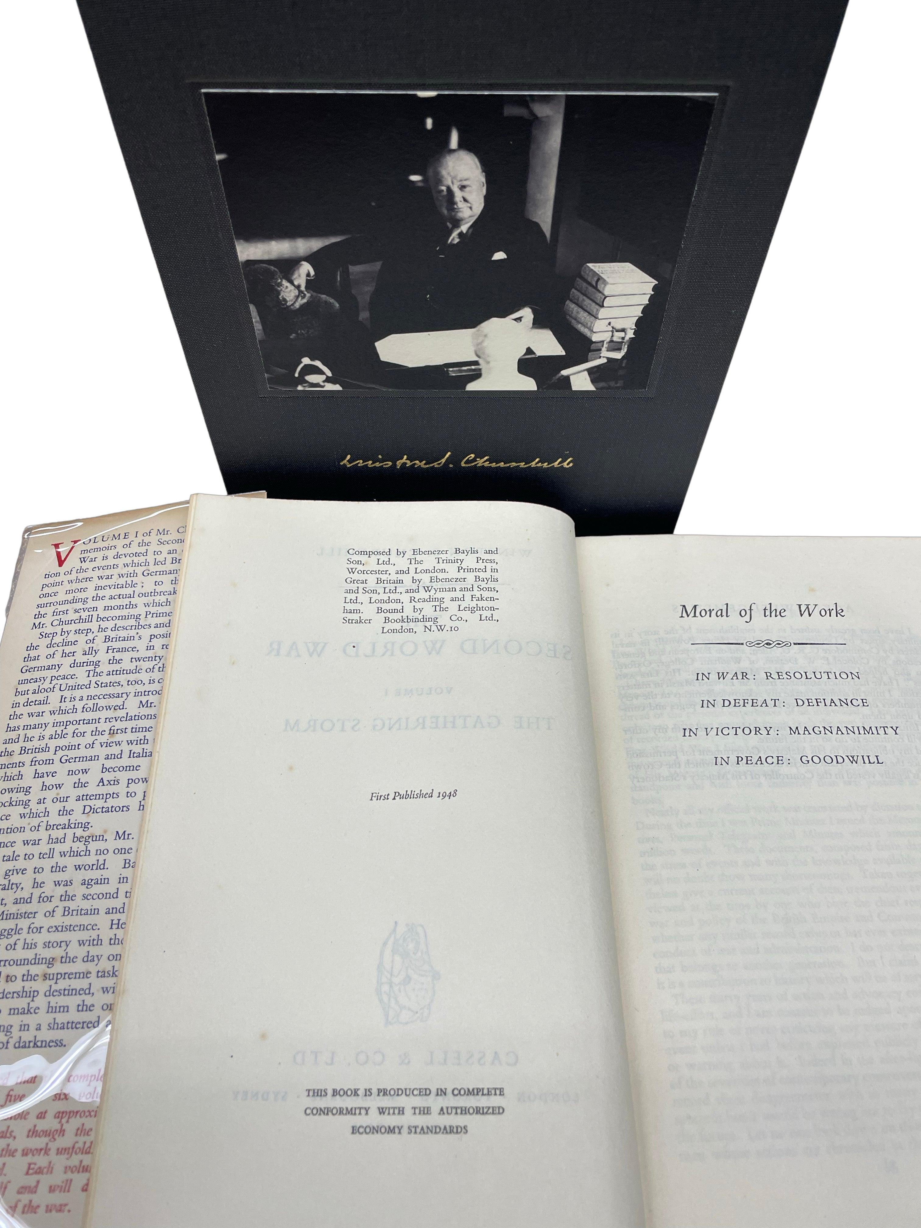 La Seconde Guerre mondiale par Winston Churchill, première édition, vestes à poussière originales Bon état - En vente à Colorado Springs, CO