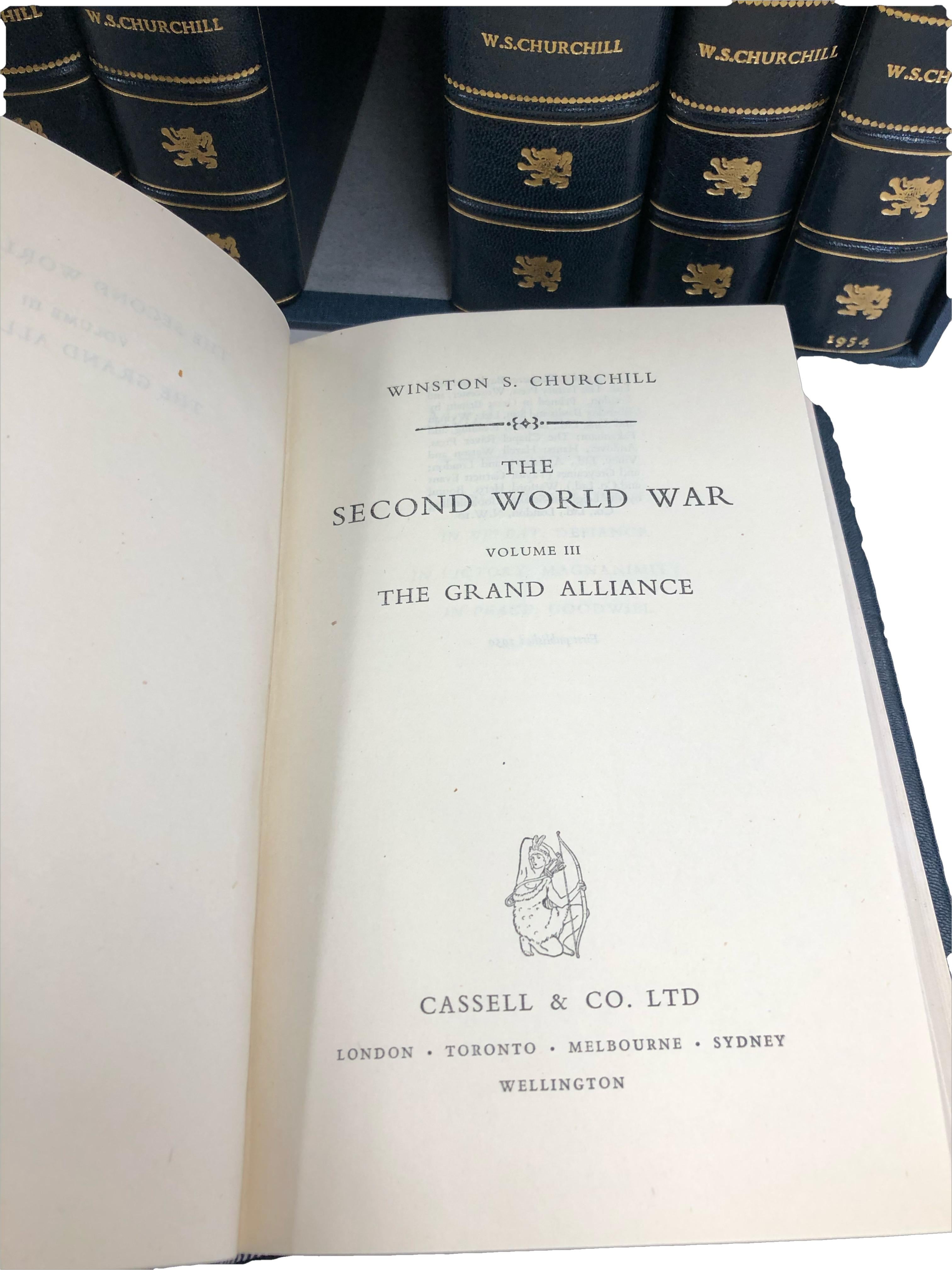 The Second World War, with Signed Note by Winston Churchill First Ed., 1945-1954 4