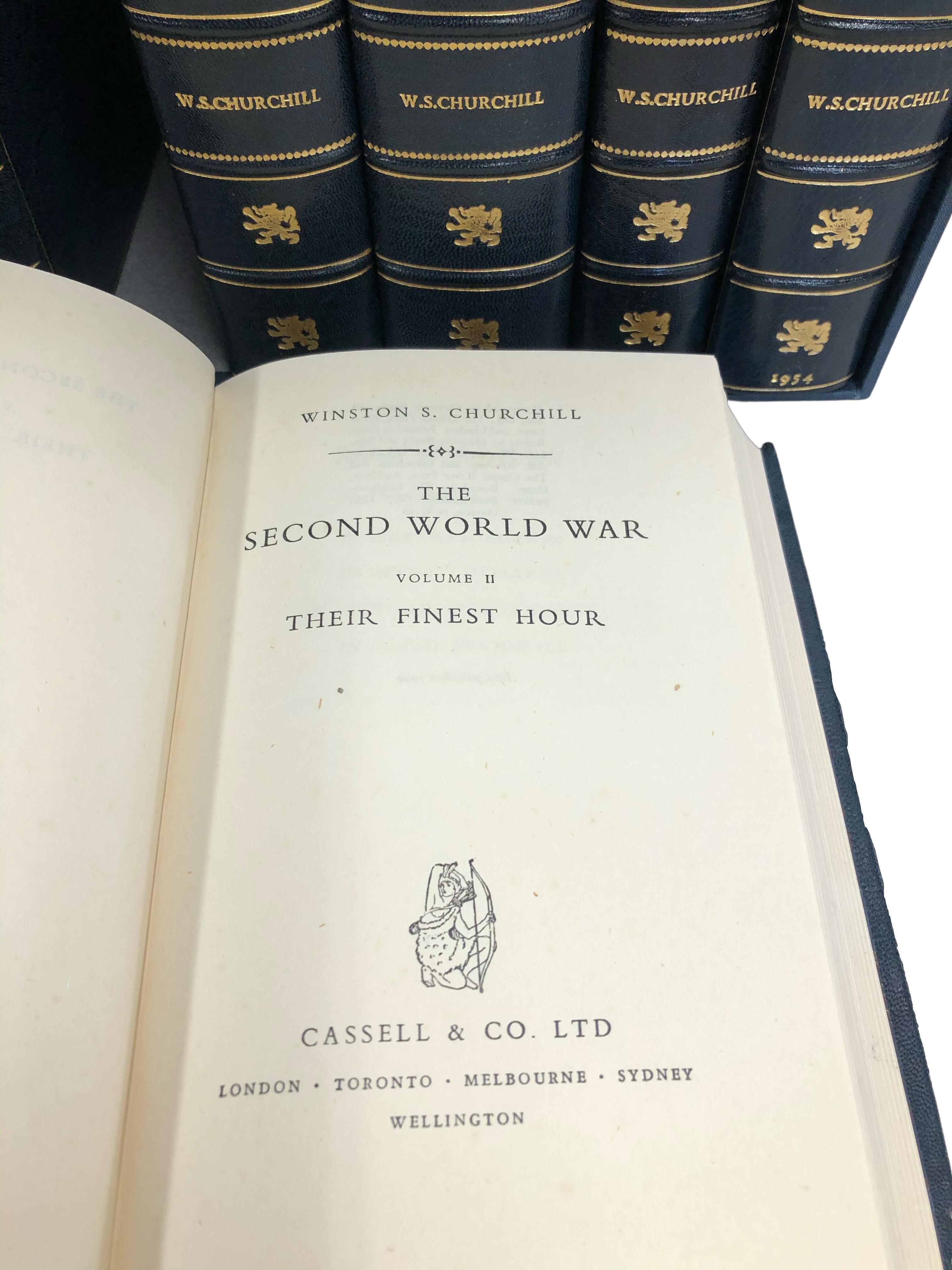 The Second World War, with Signed Note by Winston Churchill First Ed., 1945-1954 3