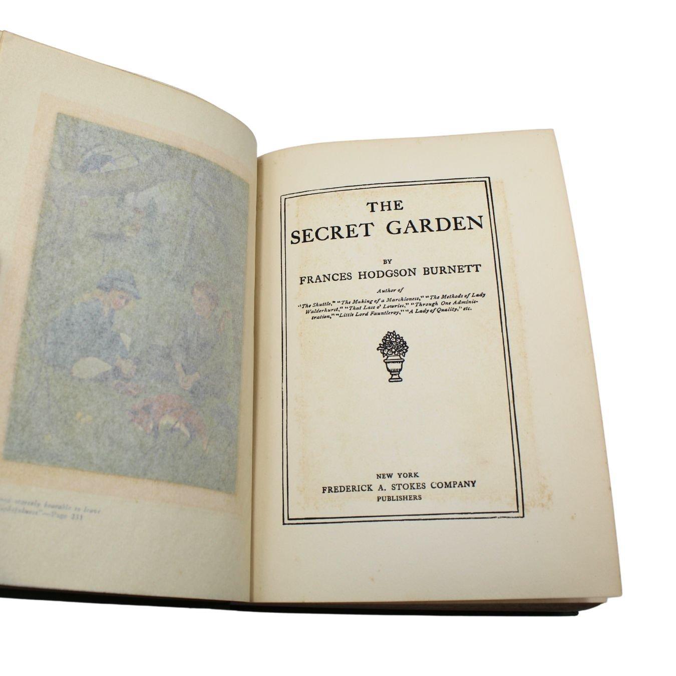 Edwardian The Secret Garden by Frances H. Burnett, Illustrated by Kirk, Deluxe Gift Issue