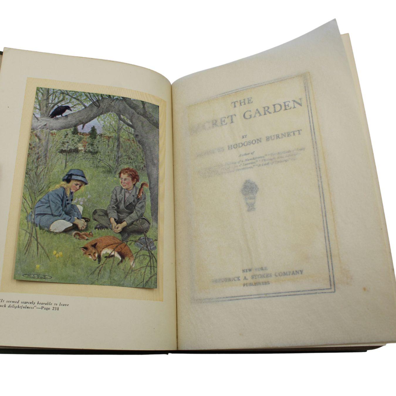 American The Secret Garden by Frances H. Burnett, Illustrated by Kirk, Deluxe Gift Issue