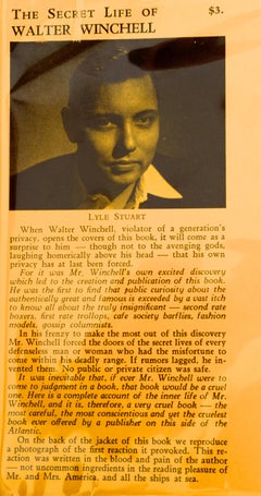 The Secret Life of Walter Winchell by Lyle Stuart, First Edition