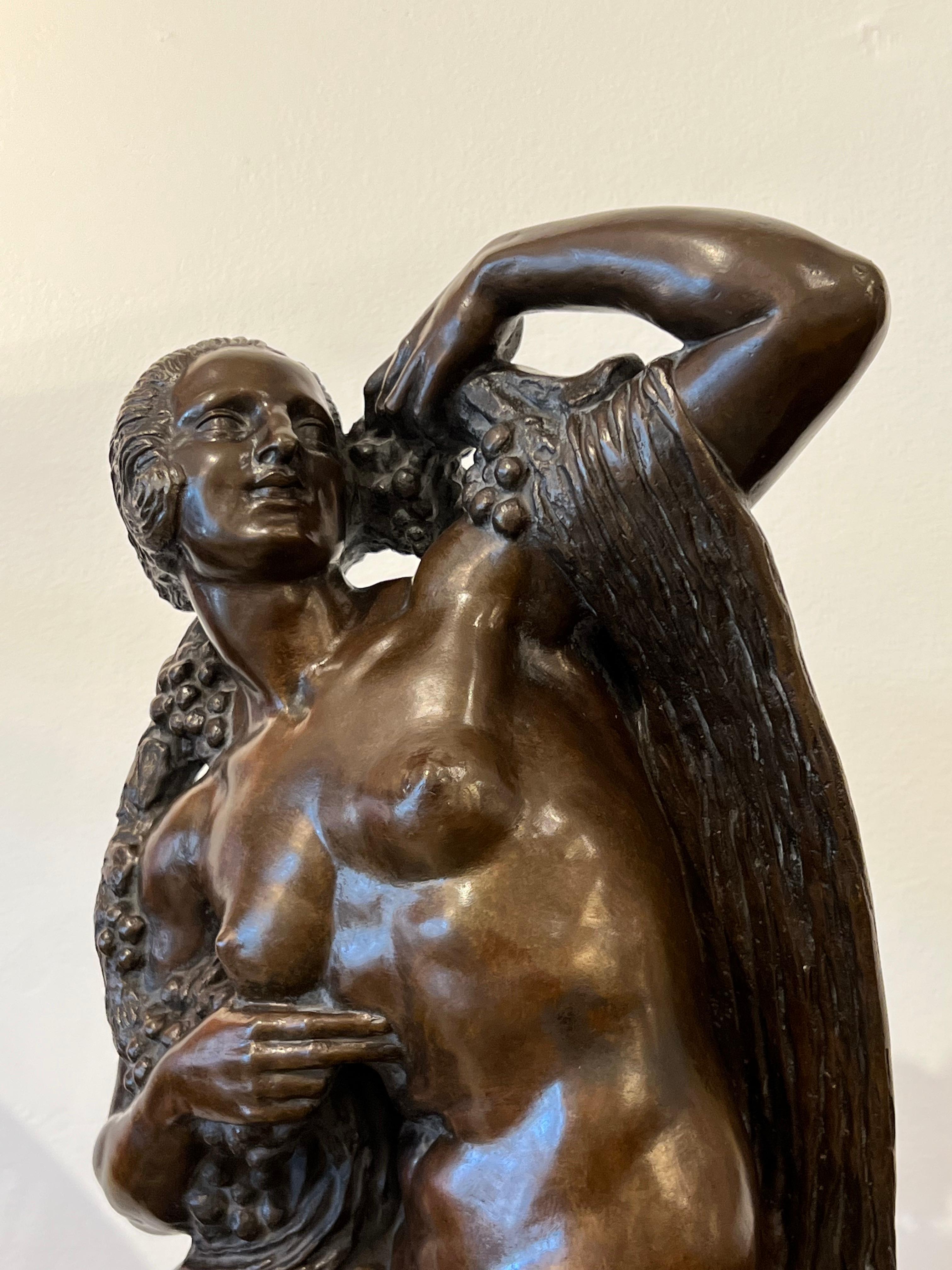 French Art Deco The Seduction of Danae by Joe Descomps