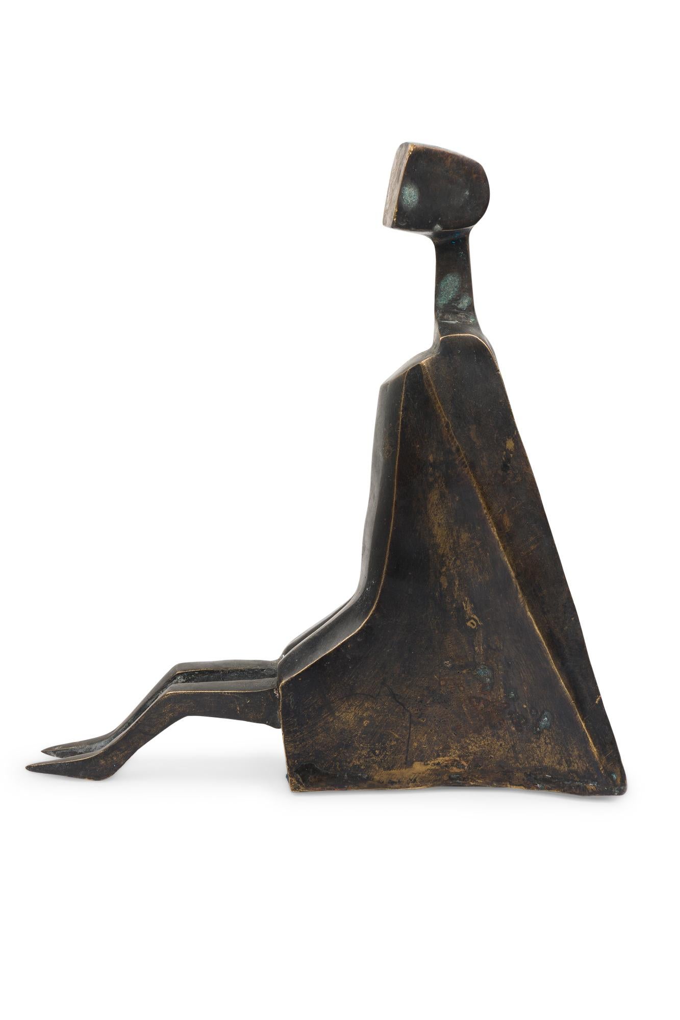 „The Seer“ Brutalistische figurale Skulptur aus Bronze von Newel Modern, limitierte Auflage (Moderne der Mitte des Jahrhunderts) im Angebot