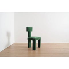 Segment Highback Dining Chair in Emerald Color by Trnk