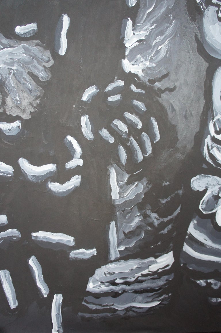 The Senate by Tom Keesee 1985 Black and White Expressionist Acrylic ...