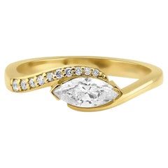 Used The Serenity Marquise Diamond Engagement Ring