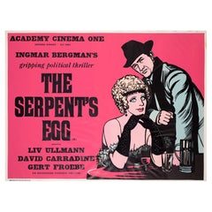 "The Serpent's Egg", 1978 Academy Cinema UK Quad Film Poster, Strausfeld