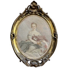 Il set di tavoli in un antico arazzo del 19° secolo  - N° 1188
