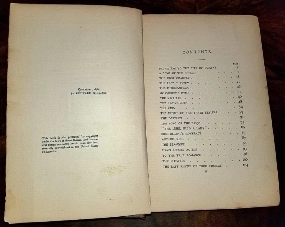 Die sieben Meere von Rudyard Kipling Erste Ausgabe im Angebot 2