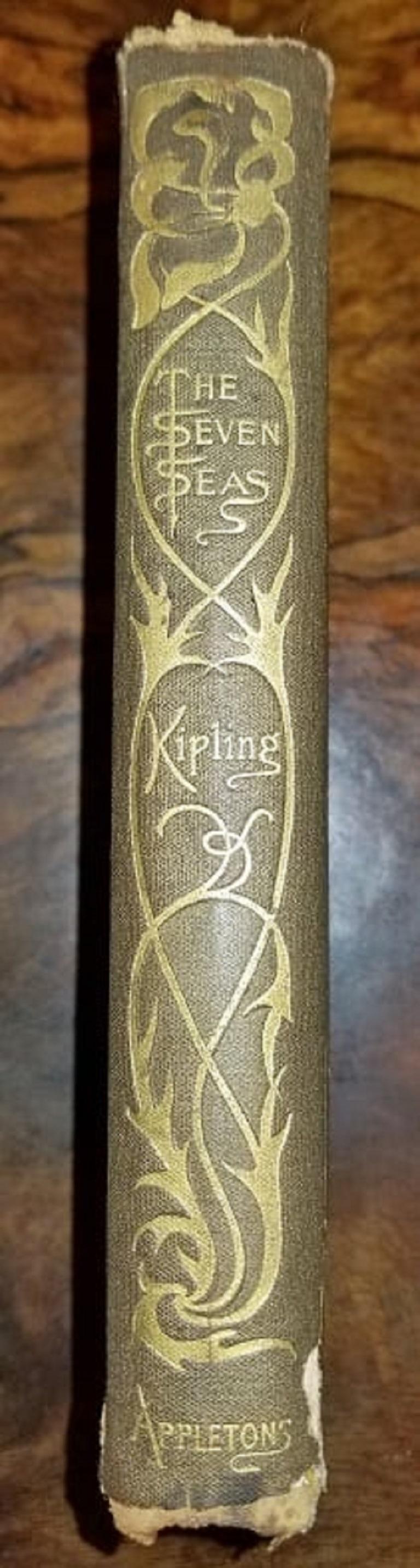 Art Nouveau The Seven Seas by Rudyard Kipling First Edition For Sale