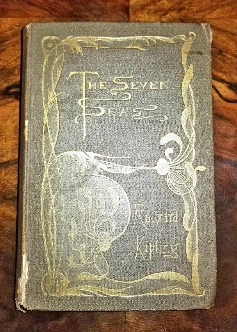 American The Seven Seas by Rudyard Kipling First Edition For Sale