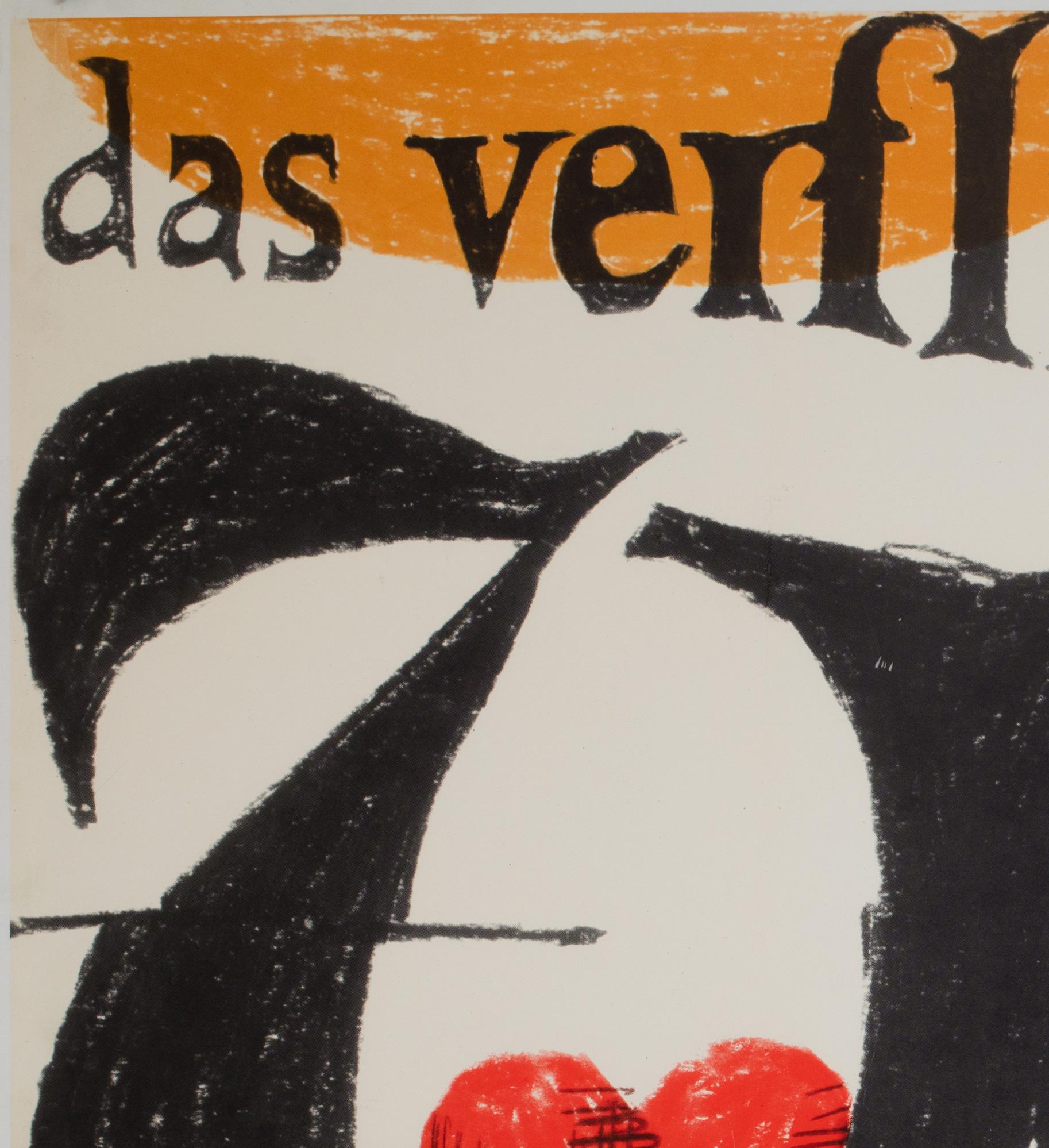 The Seven Year Itch R1966 German A0 Film poster, Fischer-Nosbisch In Excellent Condition For Sale In Bath, Somerset