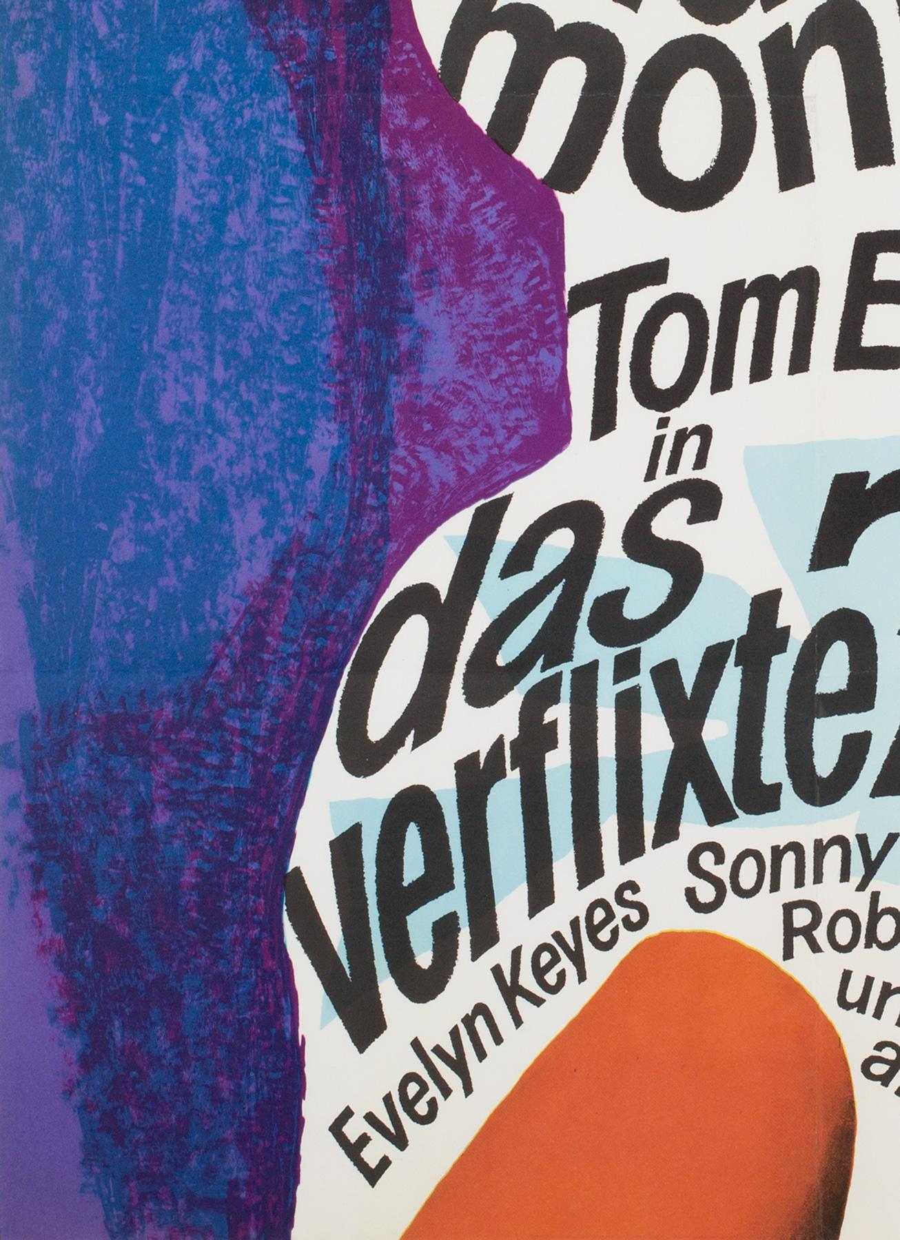 La comezón de los siete años R1966 Cartel de cine alemán A1, Fischer-Nosbisch Papel en venta