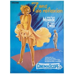 "The Seven Year Itch" R1976 French Moyenne Film Poster