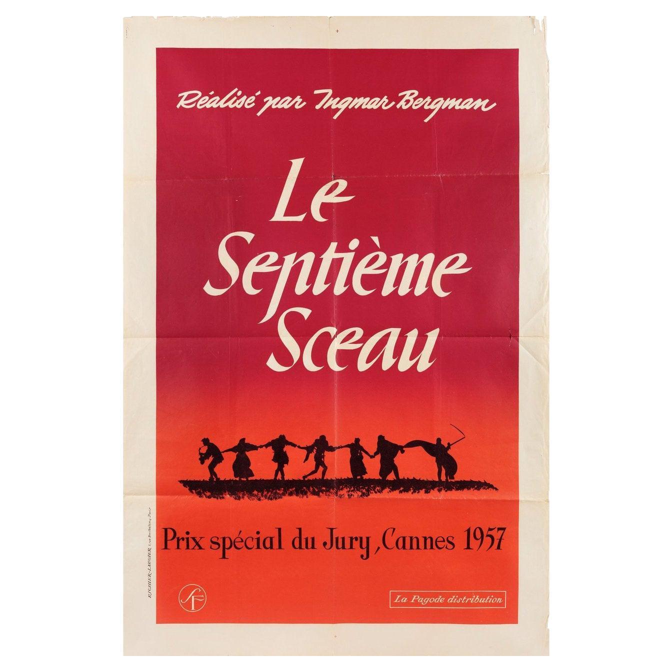 The Seventh Seal R1968 French Half Grande Film Poster