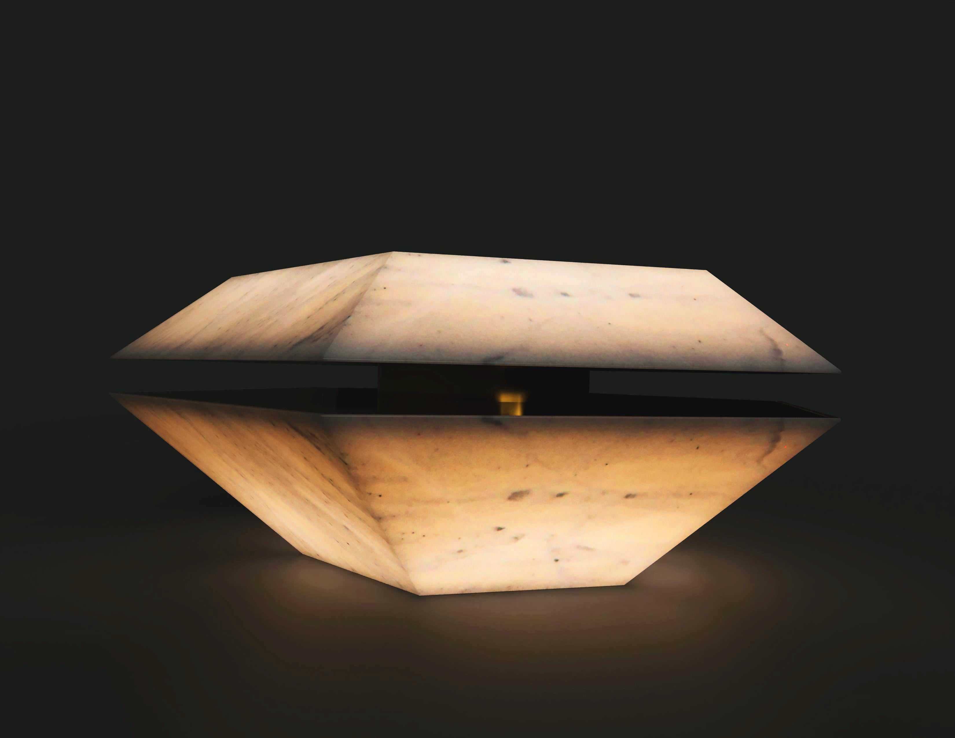 The Shell coffee table by Grzegorz Majka, 2021
Dimensions: 45.67 x 39.37 x 17.72 in
Materials: stone

While searching the highest quality materials we have encountered the beautiful piece directly from Afghanistan which inspired to create the