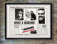 'The Shining' Original Vintage British Quad Film Poster, 1980