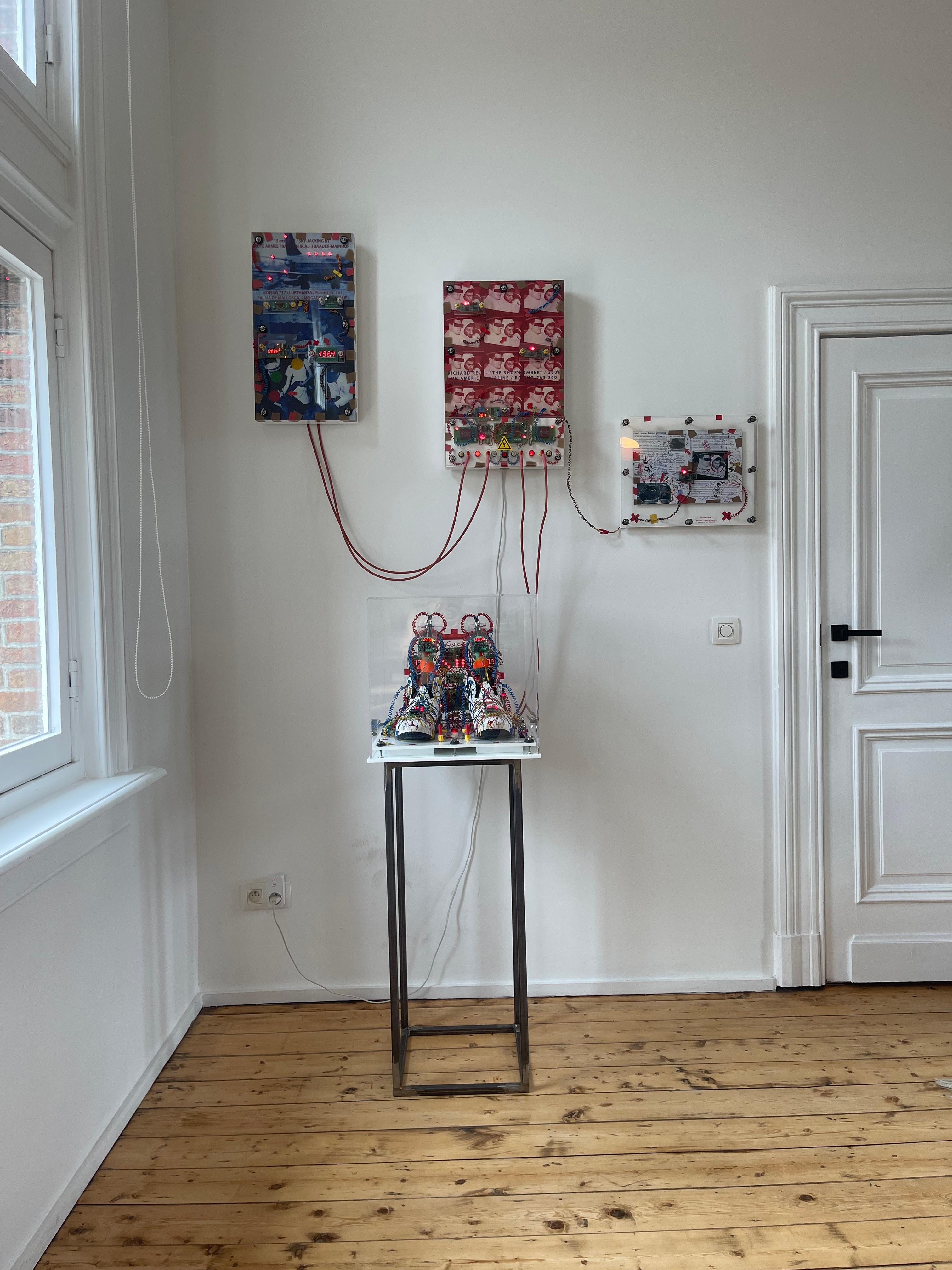 Eduard van Giel is a contemporary artist known for his innovative multimedia installations that explore themes of identity, technology, and social commentary. His work combines intricate craftsmanship with a deep reflection on modern society, often
