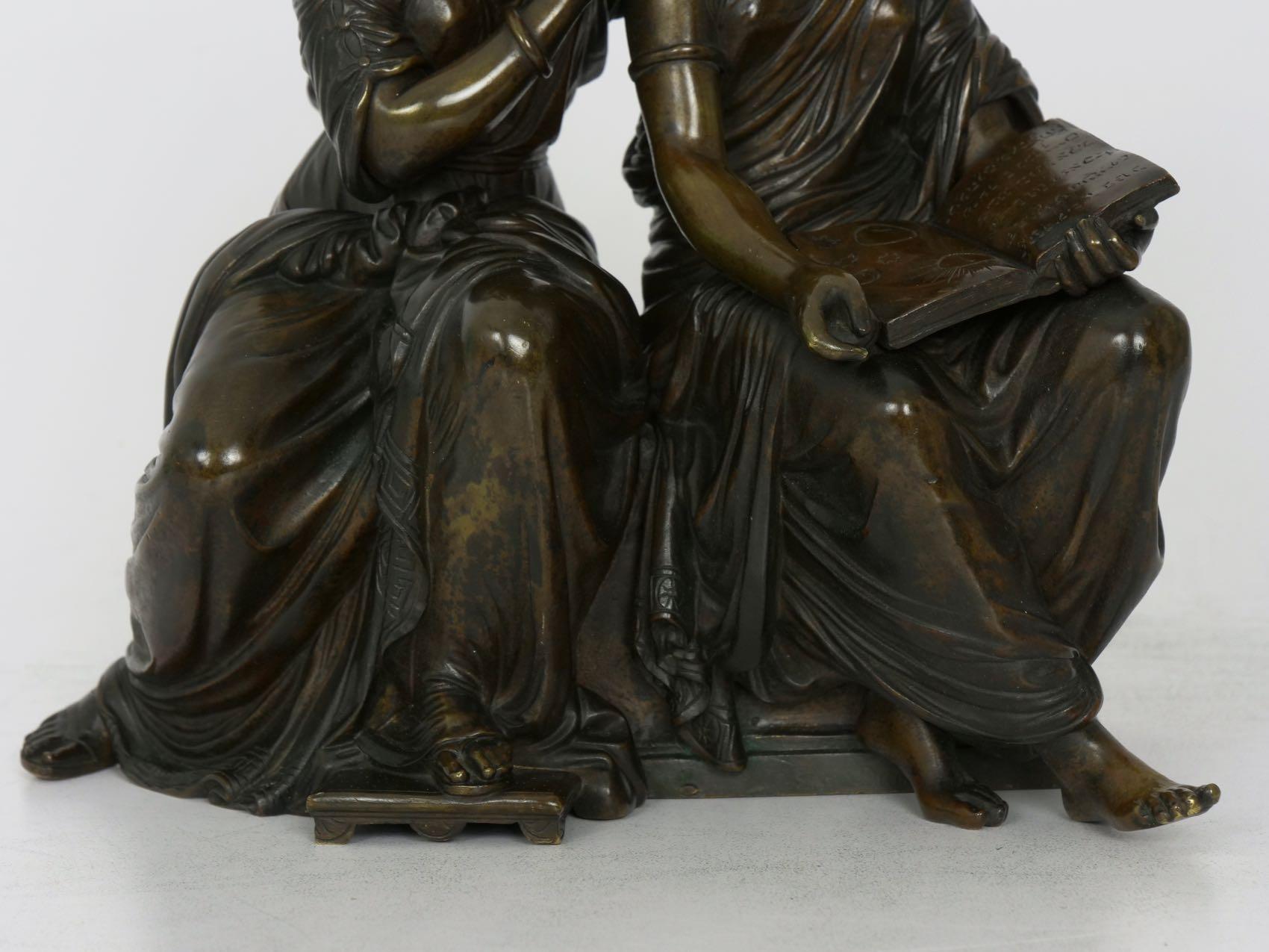 “The Sibylline Prophetess” French Bronze Sculpture by Duchoiselle, 19th Century 1