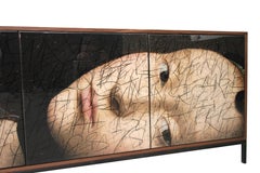 The Side Eye sideboard, art door cabinet, custom credenza